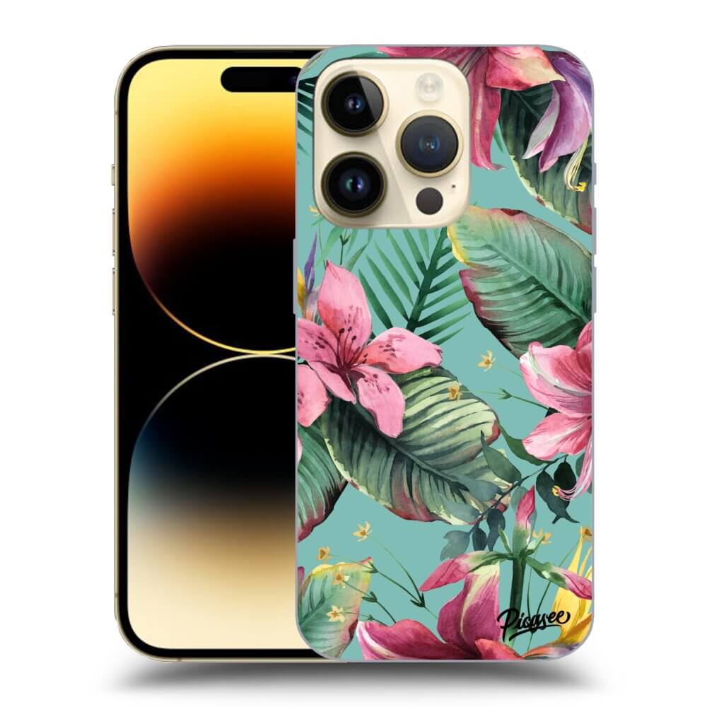 Picasee silikónový prehľadný obal pre Apple iPhone 14 Pro - Hawaii
