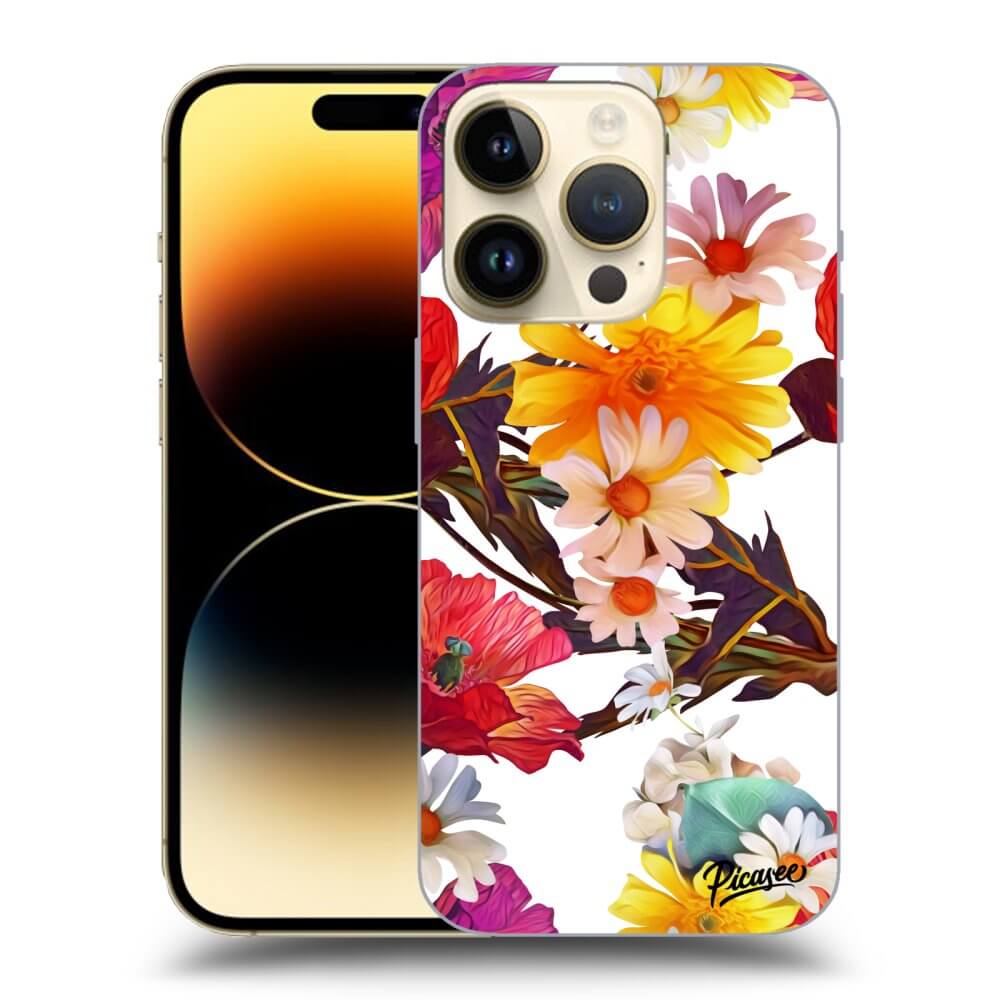 Picasee silikónový prehľadný obal pre Apple iPhone 14 Pro - Meadow