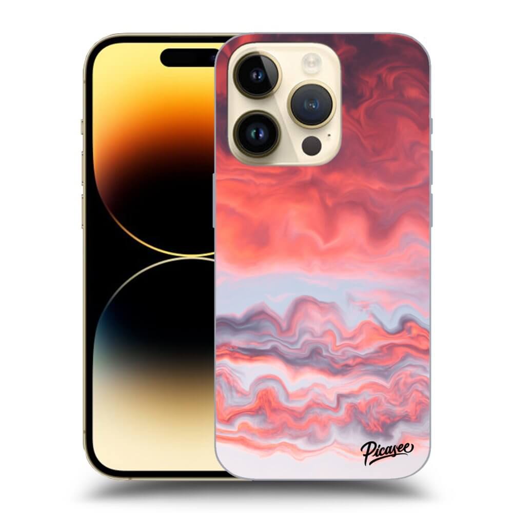 Picasee silikónový prehľadný obal pre Apple iPhone 14 Pro - Sunset