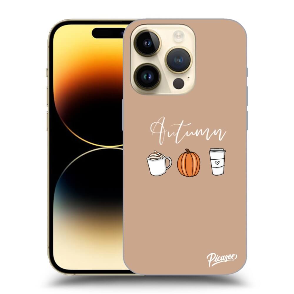 Picasee silikónový prehľadný obal pre Apple iPhone 14 Pro - Autumn