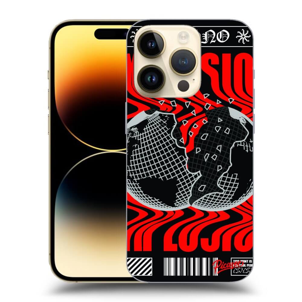 Picasee silikónový čierny obal pre Apple iPhone 14 Pro - EXPLOSION