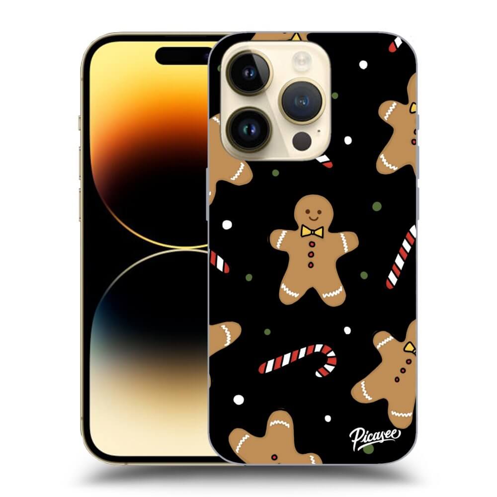 Picasee silikónový čierny obal pre Apple iPhone 14 Pro - Gingerbread