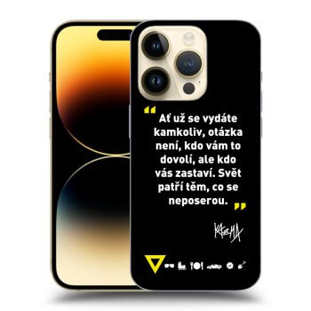 Obal pre Apple iPhone 14 Pro - Kazma - SVĚT PATŘÍ TĚM, CO SE NEPOSEROU