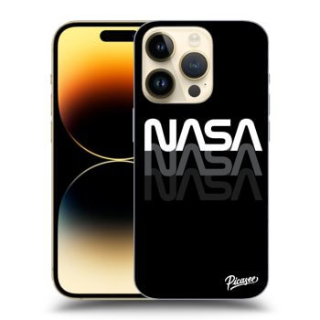 Picasee silikónový čierny obal pre Apple iPhone 14 Pro - NASA Triple