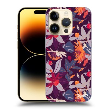 Obal pre Apple iPhone 14 Pro - Purple Leaf
