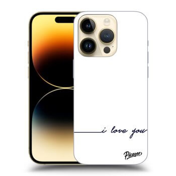 Picasee ULTIMATE CASE pro Apple iPhone 14 Pro - I love you