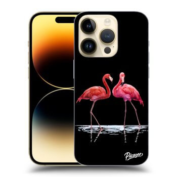 Obal pre Apple iPhone 14 Pro - Flamingos couple