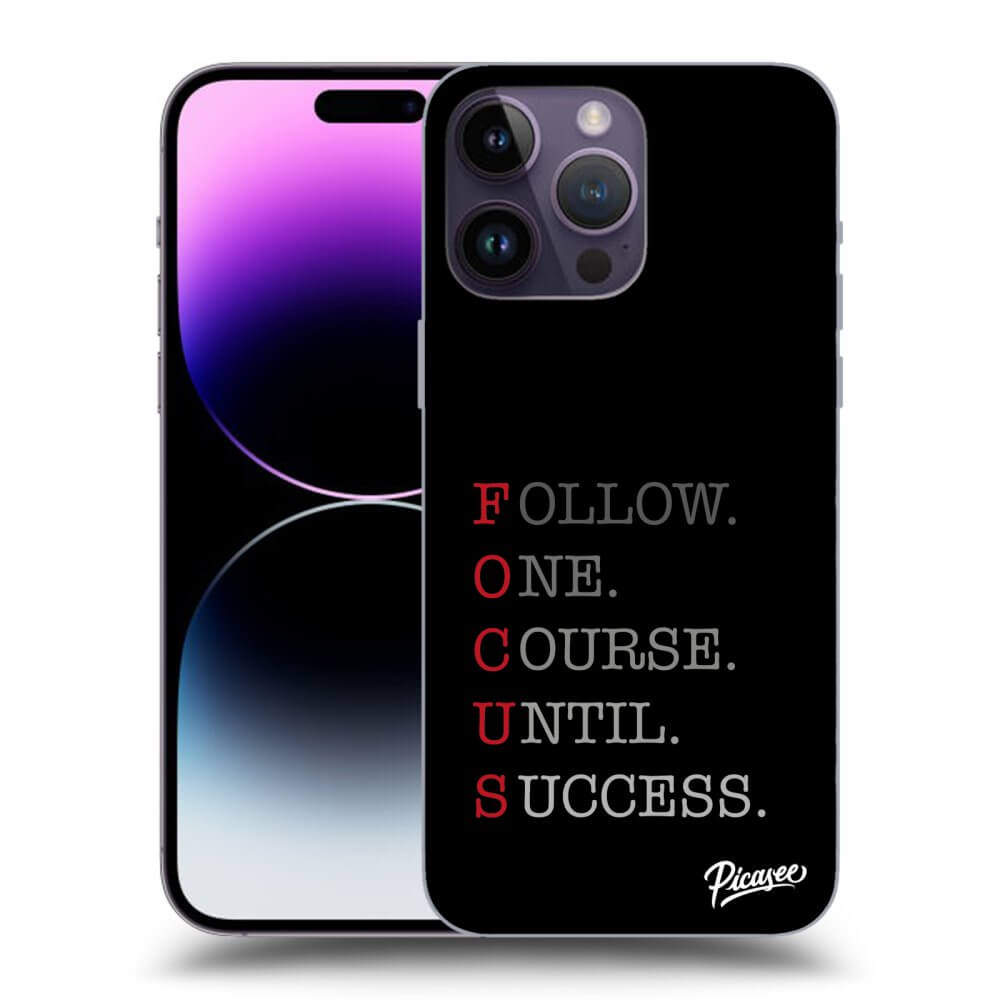 Picasee silikónový prehľadný obal pre Apple iPhone 14 Pro Max - Focus