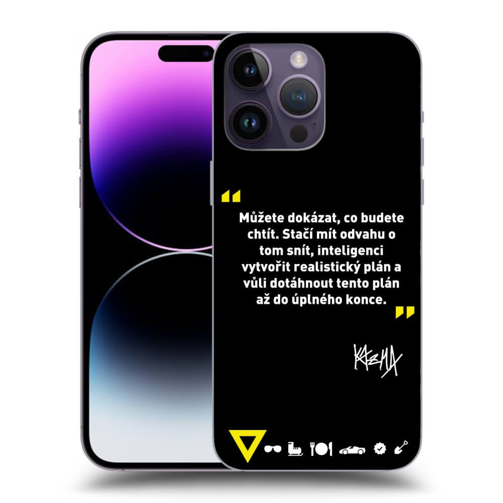 Picasee ULTIMATE CASE pro Apple iPhone 14 Pro Max - Kazma - MŮŽETE DOKÁZAT, CO BUDETE CHTÍT