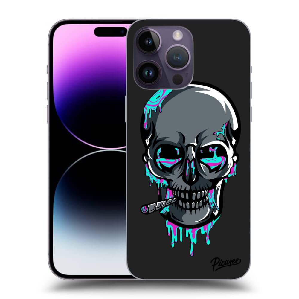Picasee silikónový čierny obal pre Apple iPhone 14 Pro Max - EARTH - Lebka 3.0