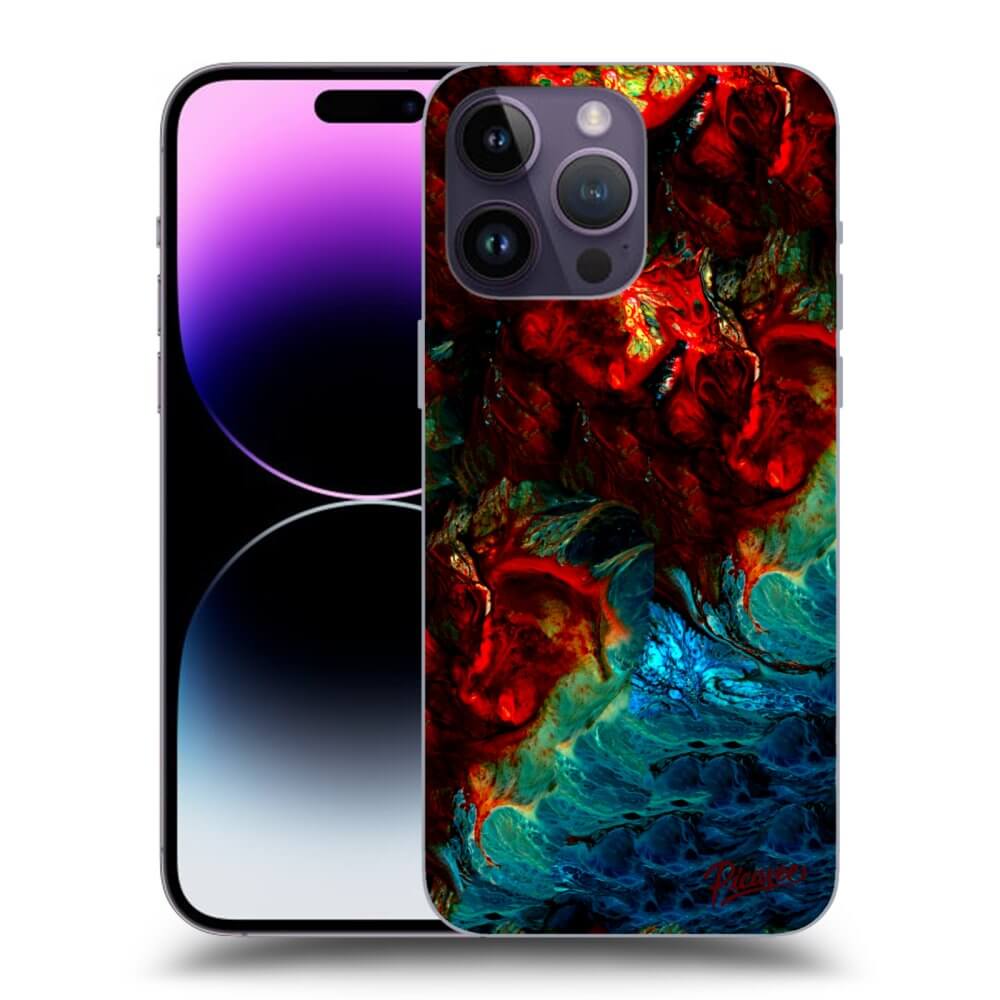 Picasee silikónový čierny obal pre Apple iPhone 14 Pro Max - Universe