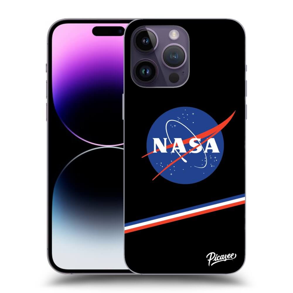 Picasee silikónový čierny obal pre Apple iPhone 14 Pro Max - NASA Original
