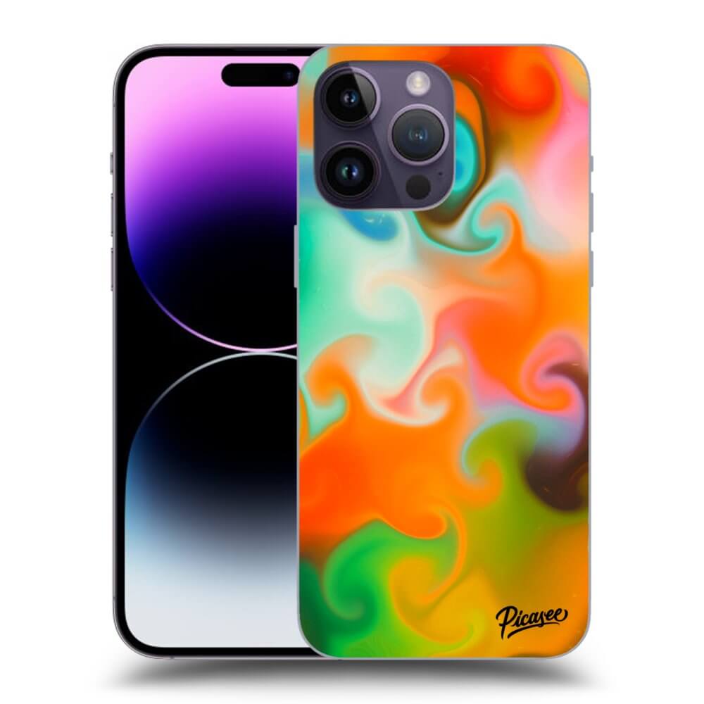 Picasee silikónový prehľadný obal pre Apple iPhone 14 Pro Max - Juice