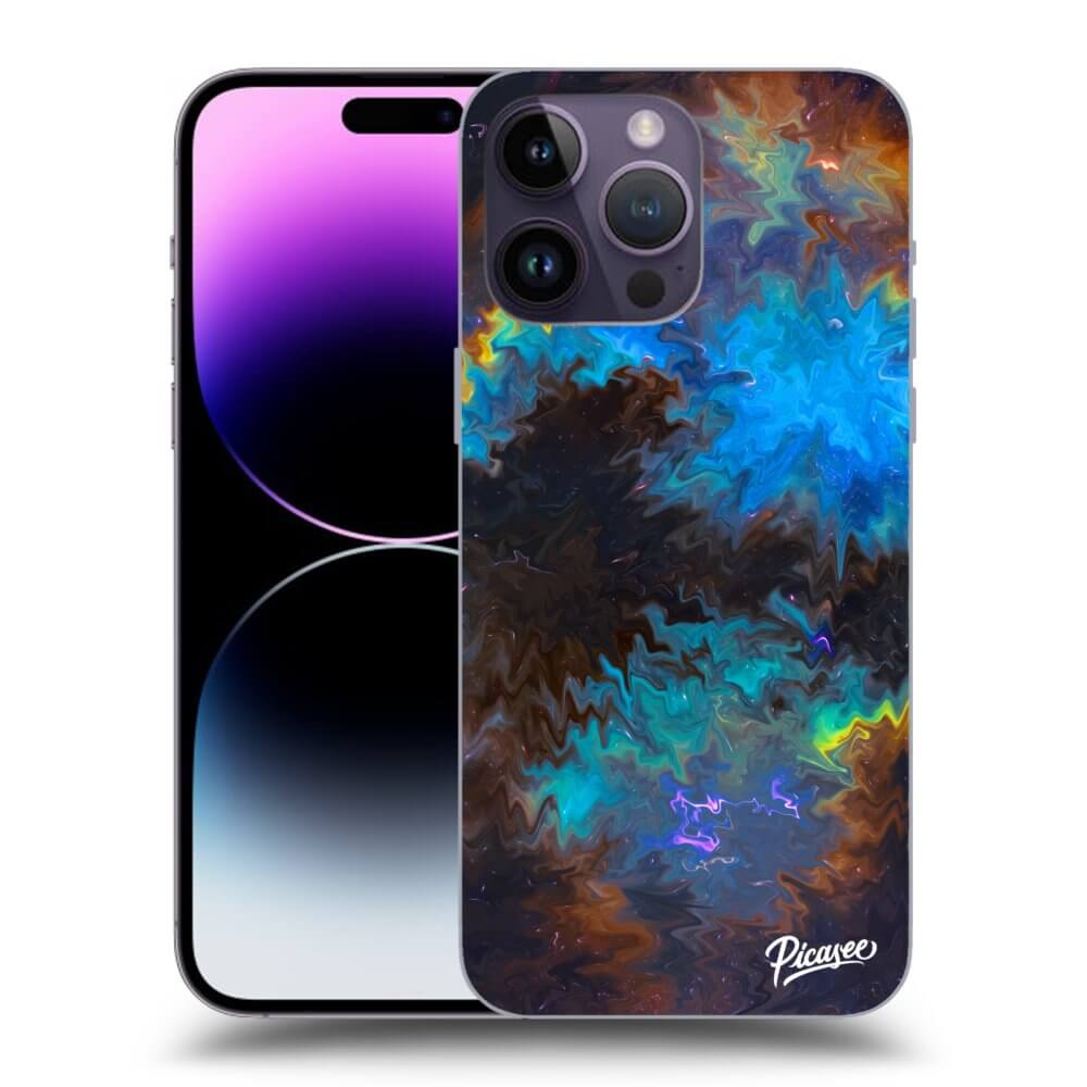 Picasee silikónový prehľadný obal pre Apple iPhone 14 Pro Max - Space