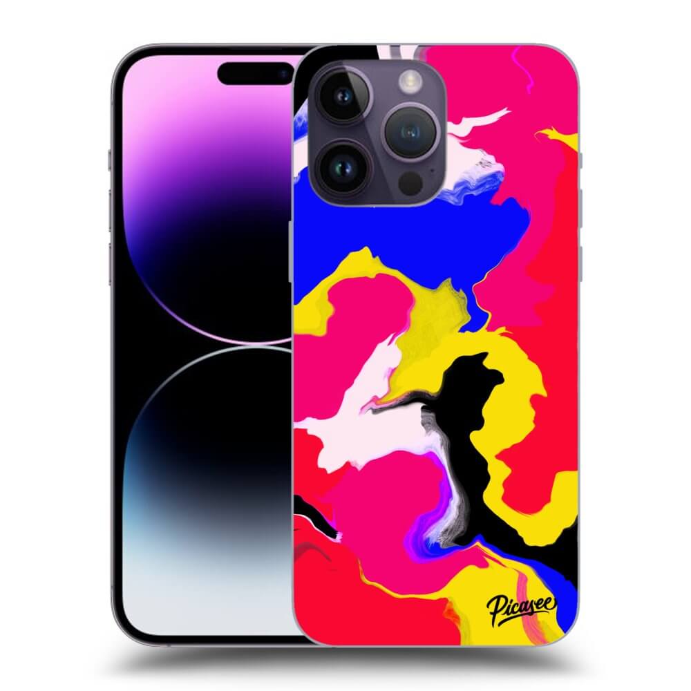 Silikónový Prehľadný Obal Pre Apple IPhone 14 Pro Max - Watercolor