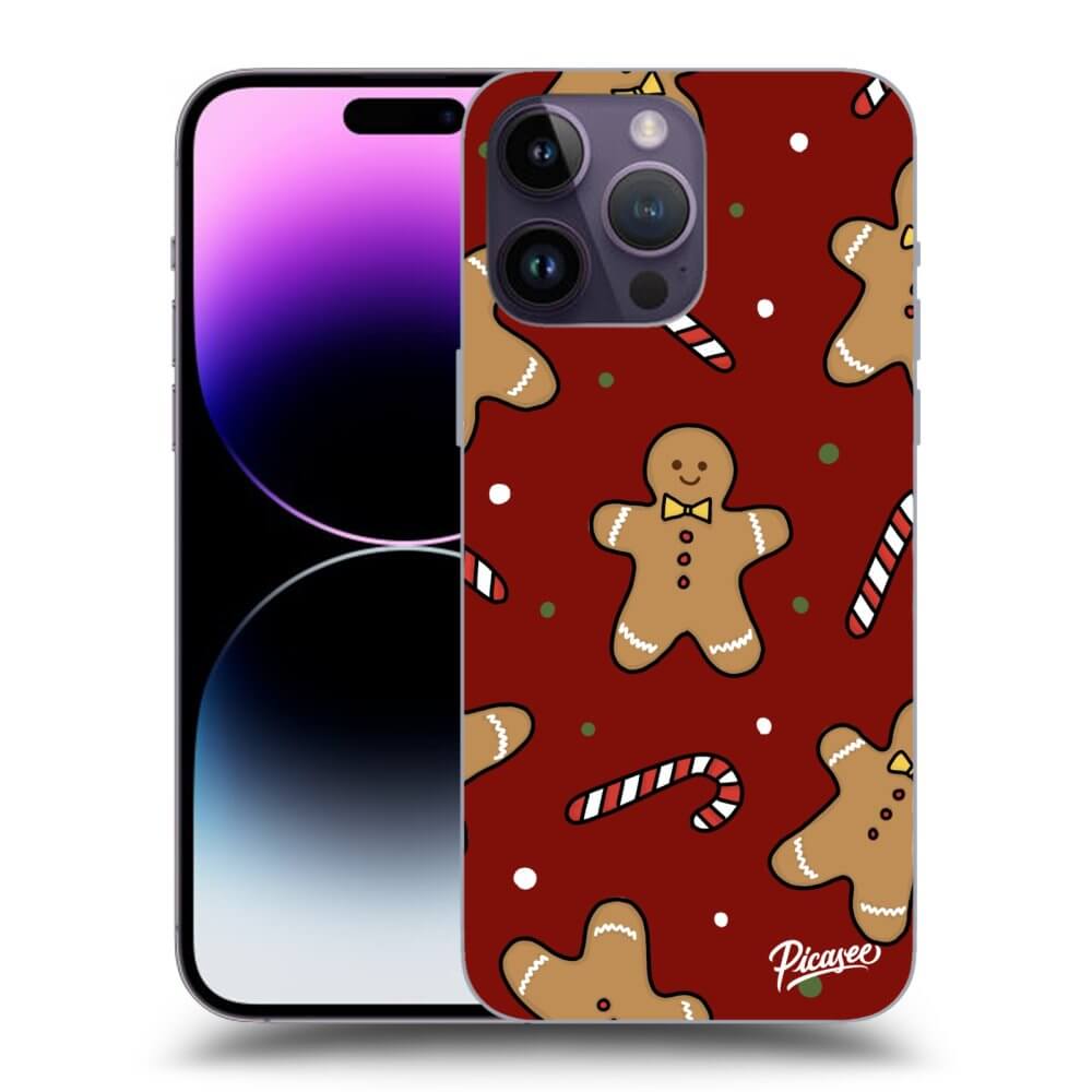 Picasee silikónový prehľadný obal pre Apple iPhone 14 Pro Max - Gingerbread 2