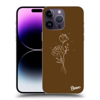 Obal pre Apple iPhone 14 Pro Max - Brown flowers