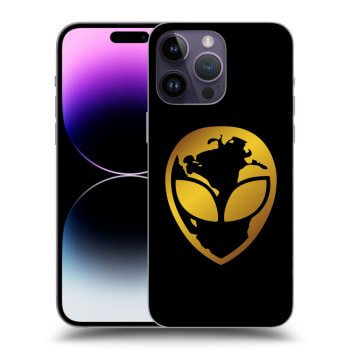 Obal pre Apple iPhone 14 Pro Max - EARTH - Gold Alien 3.0