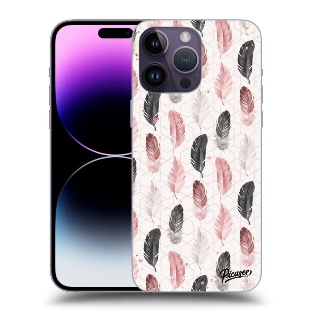 Picasee silikónový prehľadný obal pre Apple iPhone 14 Pro Max - Pírka 2