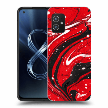 Picasee silikónový prehľadný obal pre Asus Zenfone 8 ZS590KS - Red black