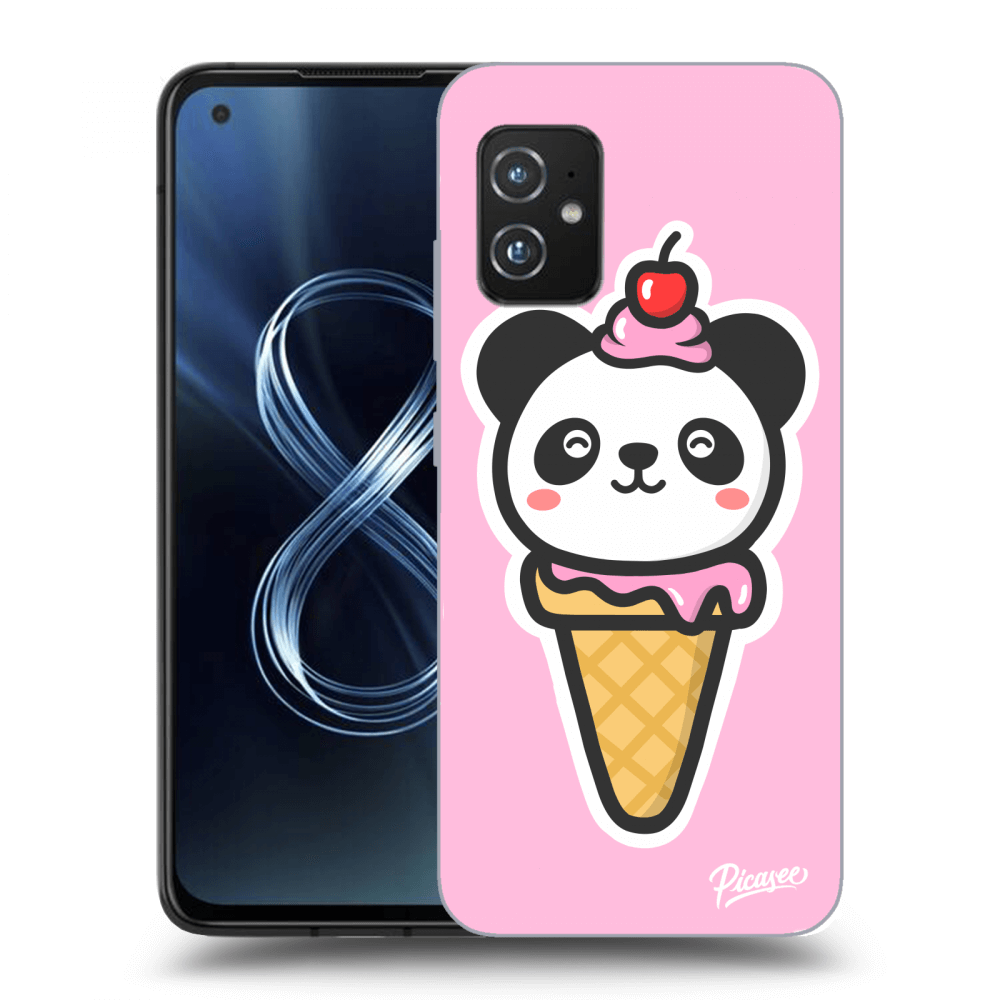 Picasee silikónový prehľadný obal pre Asus Zenfone 8 ZS590KS - Ice Cream Panda