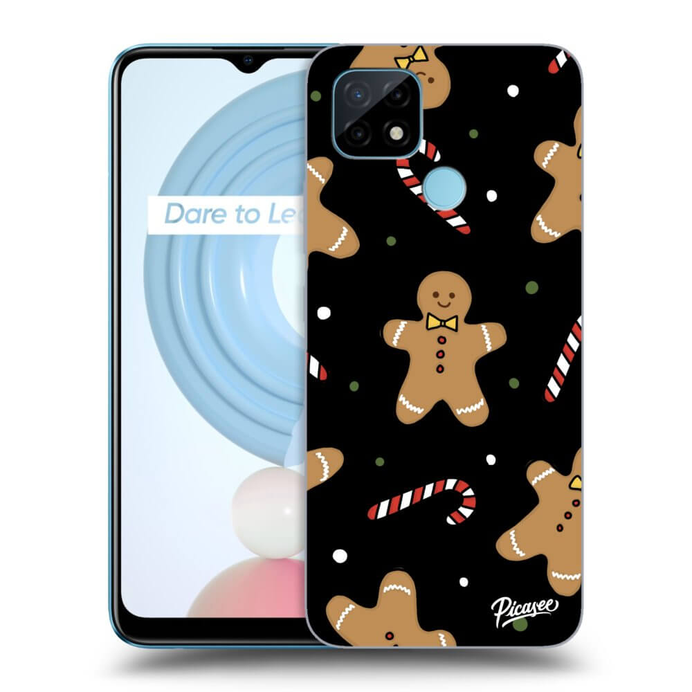 Picasee silikónový čierny obal pre Realme C21Y - Gingerbread