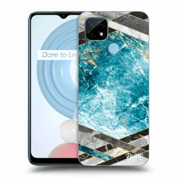Picasee ULTIMATE CASE pro Realme C21Y - Blue geometry