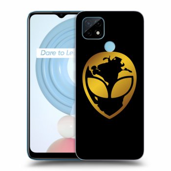 Obal pre Realme C21Y - EARTH - Gold Alien 3.0