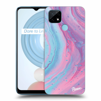 Obal pre Realme C21Y - Pink liquid