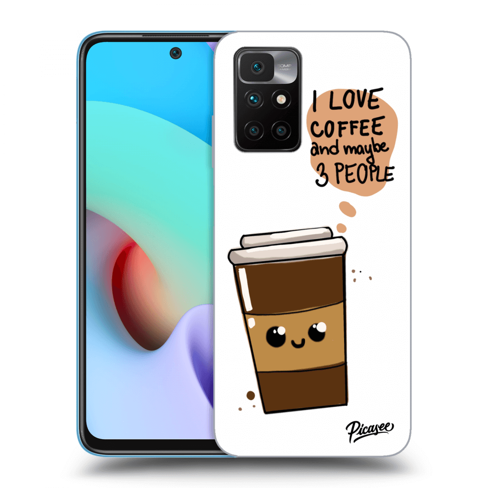 Picasee silikónový prehľadný obal pre Xiaomi Redmi 10 (2022) - Cute coffee