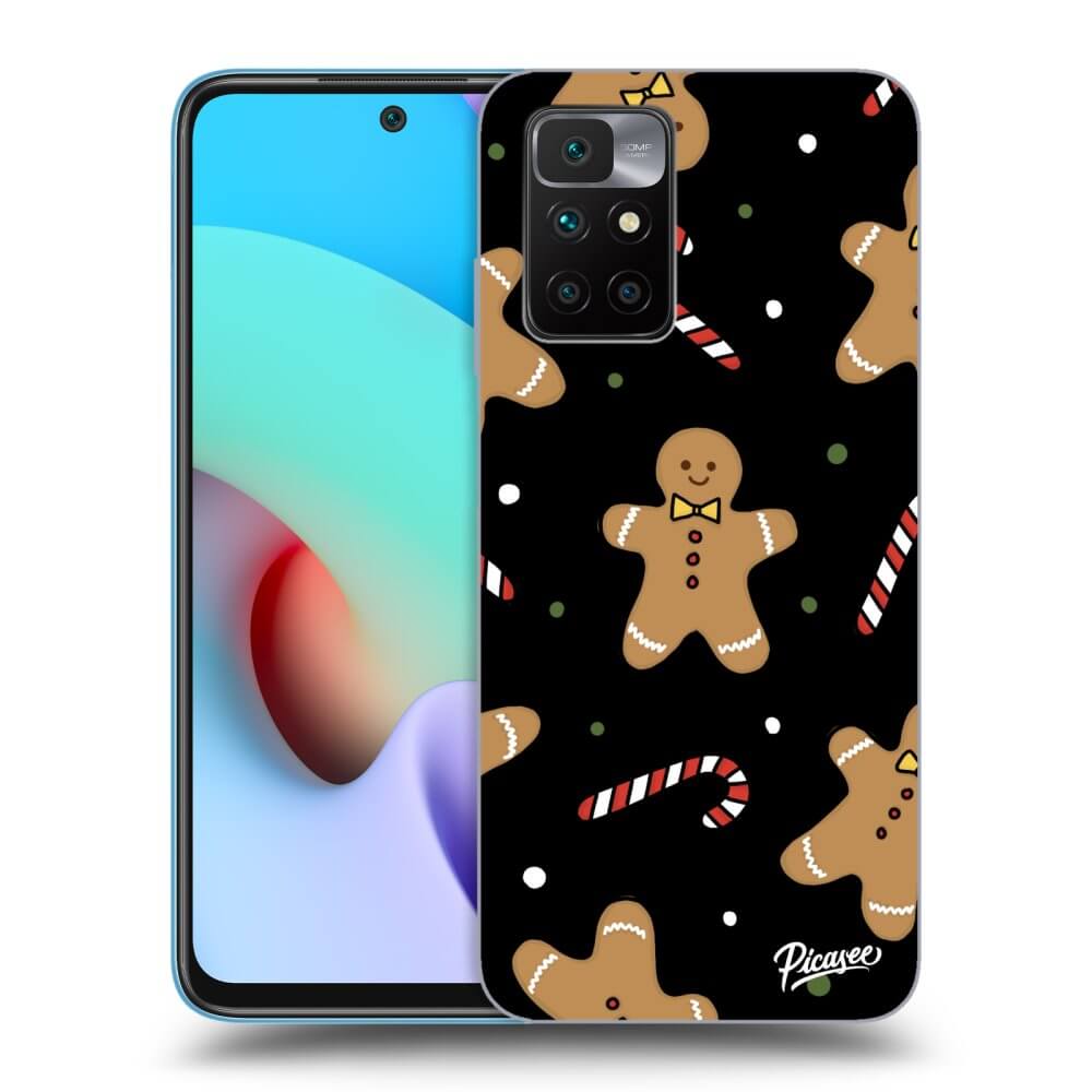 Picasee silikónový čierny obal pre Xiaomi Redmi 10 (2022) - Gingerbread