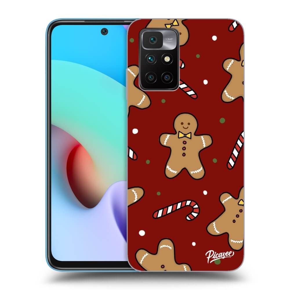 Picasee silikónový čierny obal pre Xiaomi Redmi 10 (2022) - Gingerbread 2