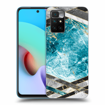 Obal pre Xiaomi Redmi 10 (2022) - Blue geometry