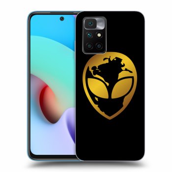 Obal pre Xiaomi Redmi 10 (2022) - EARTH - Gold Alien 3.0