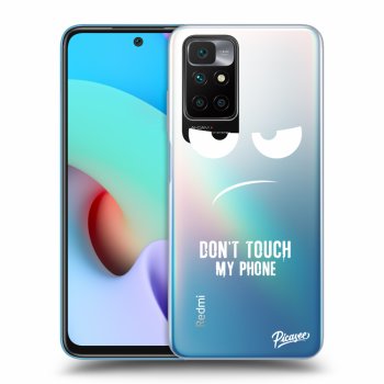 Picasee silikónový prehľadný obal pre Xiaomi Redmi 10 (2022) - Don't Touch My Phone