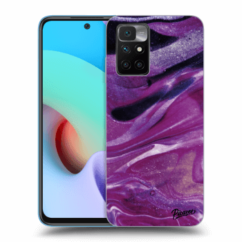 Obal pre Xiaomi Redmi 10 (2022) - Purple glitter