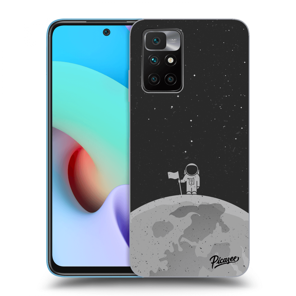 Picasee silikónový čierny obal pre Xiaomi Redmi 10 (2022) - Astronaut