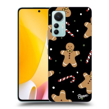 Picasee silikónový čierny obal pre Xiaomi 12 Lite - Gingerbread
