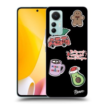 Obal pre Xiaomi 12 Lite - Christmas Stickers