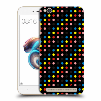 Picasee silikónový čierny obal pre Xiaomi Redmi 5A - Colorful dots