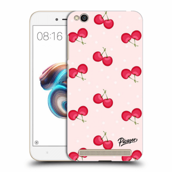 Picasee silikónový čierny obal pre Xiaomi Redmi 5A - Cherries