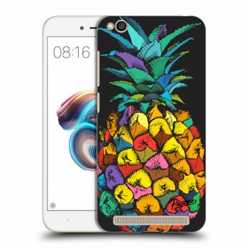 Picasee silikónový čierny obal pre Xiaomi Redmi 5A - Pineapple