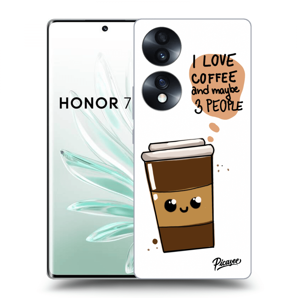 Picasee silikónový prehľadný obal pre Honor 70 - Cute coffee