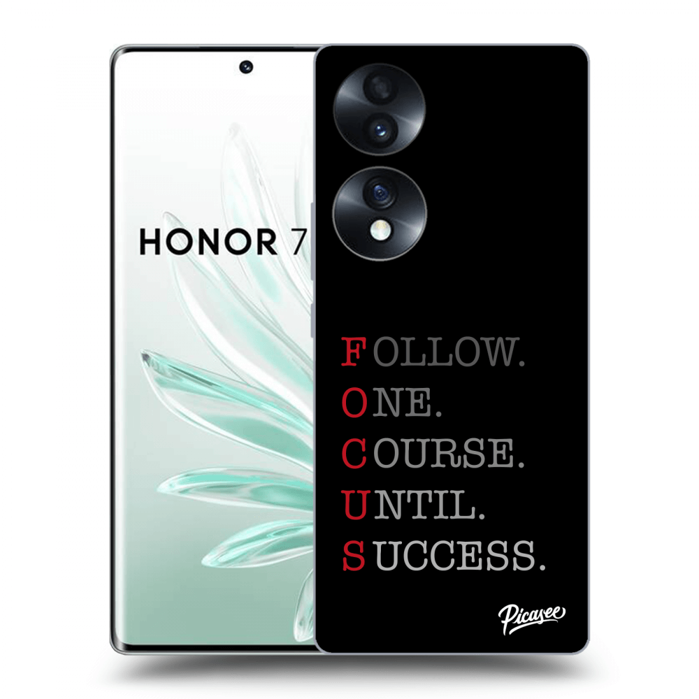 Picasee silikónový čierny obal pre Honor 70 - Focus