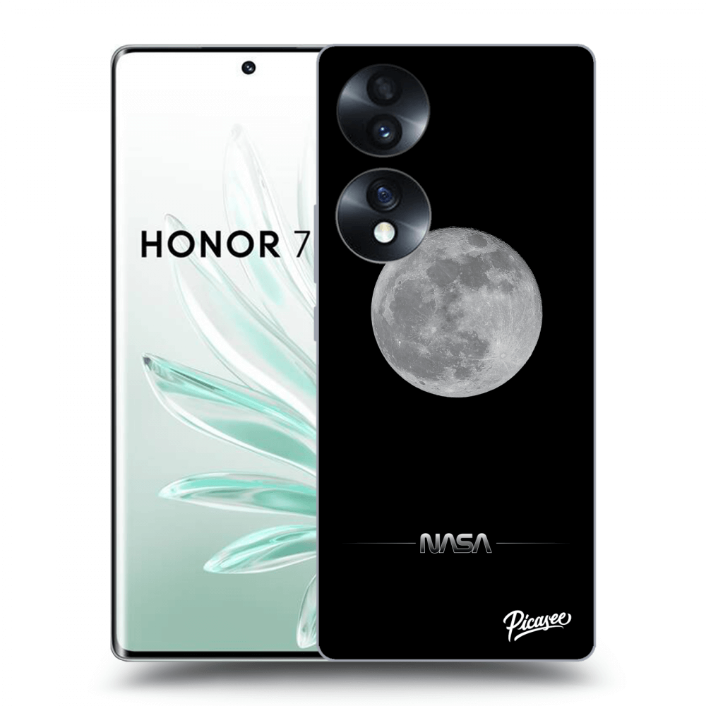 Picasee silikónový čierny obal pre Honor 70 - Moon Minimal