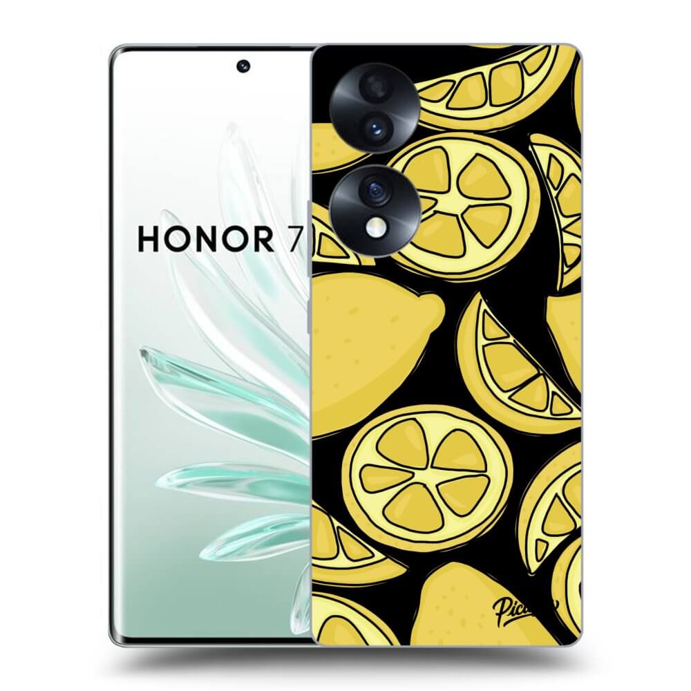 Picasee silikónový čierny obal pre Honor 70 - Lemon