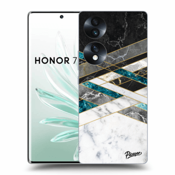 Picasee ULTIMATE CASE pro Honor 70 - Black & White geometry