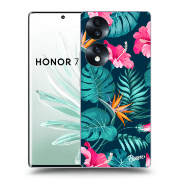 Picasee ULTIMATE CASE pro Honor 70 - Pink Monstera