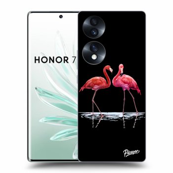 Picasee ULTIMATE CASE pro Honor 70 - Flamingos couple