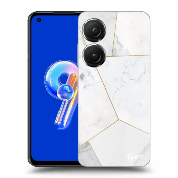 Obal pre Asus Zenfone 9 - White tile